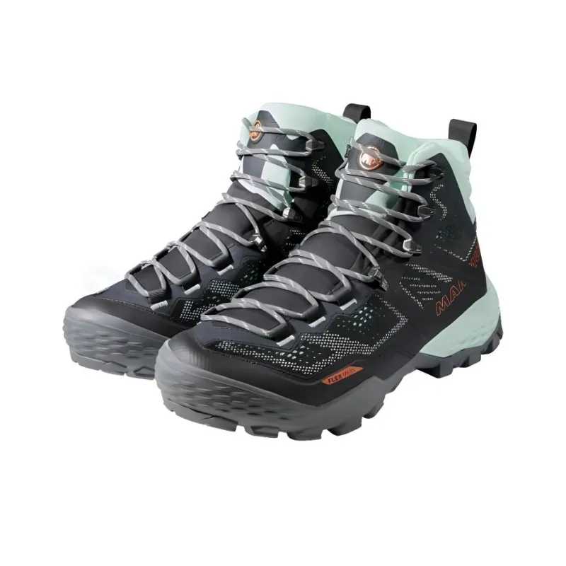 MAMMUT Ducan Hiking / Trekking Shoes Men High Top Black Green-2