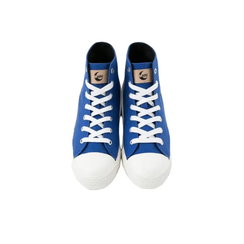 Vision Street Wear 80's Canvas Hi Anti Slip Wear Resistant High Top Canvas Shoes Unisex Blue-2