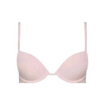 CK/Calvin Klein Plunge Push-Up Bra - Flirty Bra Women's Pink