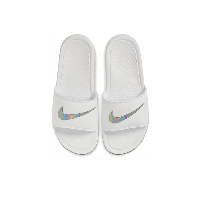Nike Benassi Jdi Slide 'White Iridescent' Women's-2