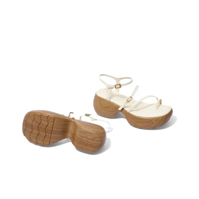 ZSAZSAZSU Strap Sandals 6.5cm Women's Ecru-4
