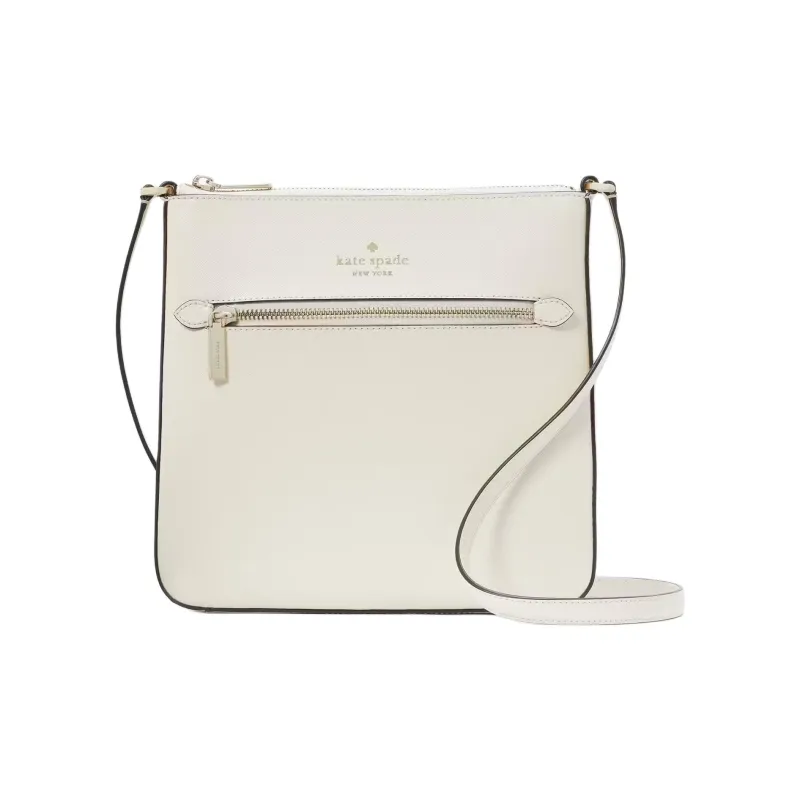Kate Spade Saffiano Leather Shoulder Bag Crossbody Bag Women's Egg White Crispy Skin-0