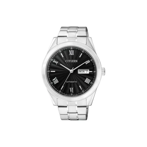 CITIZEN Mechanical Movement Stainless Steel Strap Watch 41mm Men's Watches Black Dial