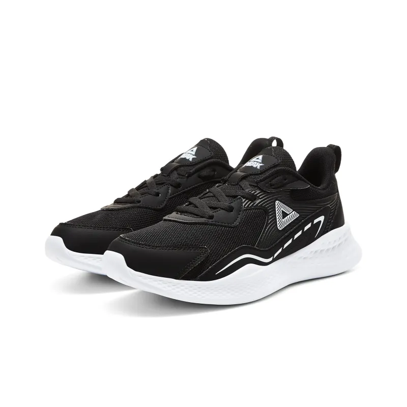 PEAK Cushioning Abrasion Resistant Breathable Slip Resistant Low Top Running Shoes Women's Black Baymax-2