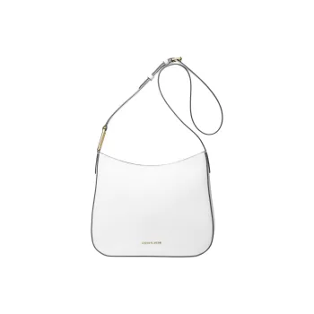MICHAEL KORS Cow Leather Shoulder Bag, Crossbody Bag Large Size Women's White