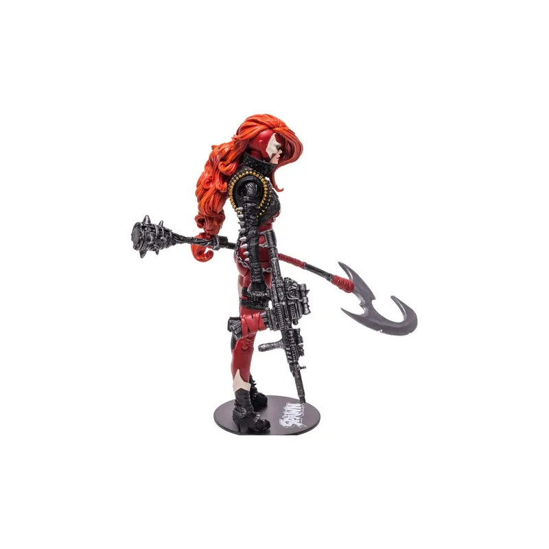 McFARLANE Spawn Second Wave Mechanical Gorilla Female Spawn Dark Redeemer Soul Lasher Gatling Denim Action Figures-23