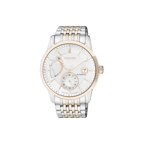 CITIZEN Mechanical Movement Stainless Steel Strap Watch 42mm Men's Watches White Dial NB3004 55A