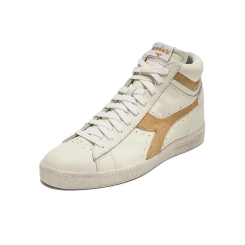 diadora Game L High Waxed Suede Pop 'White Calendula'-1