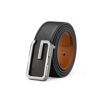 PIERRE CARDIN Top Grain Cow Leather Belt Versatile Men's Pants Belt Men's 3.4cm