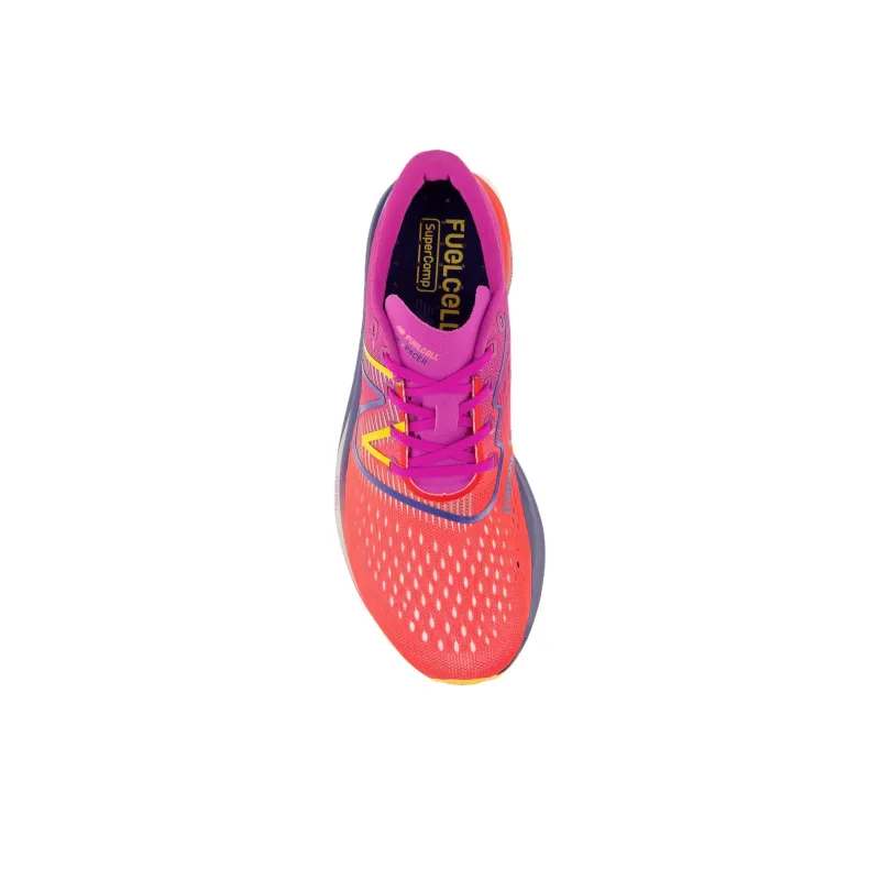 New Balance FuelCell SuperComp Pacer Shock Absorbers Low Top Running Shoes Women's Red Purple Color-3