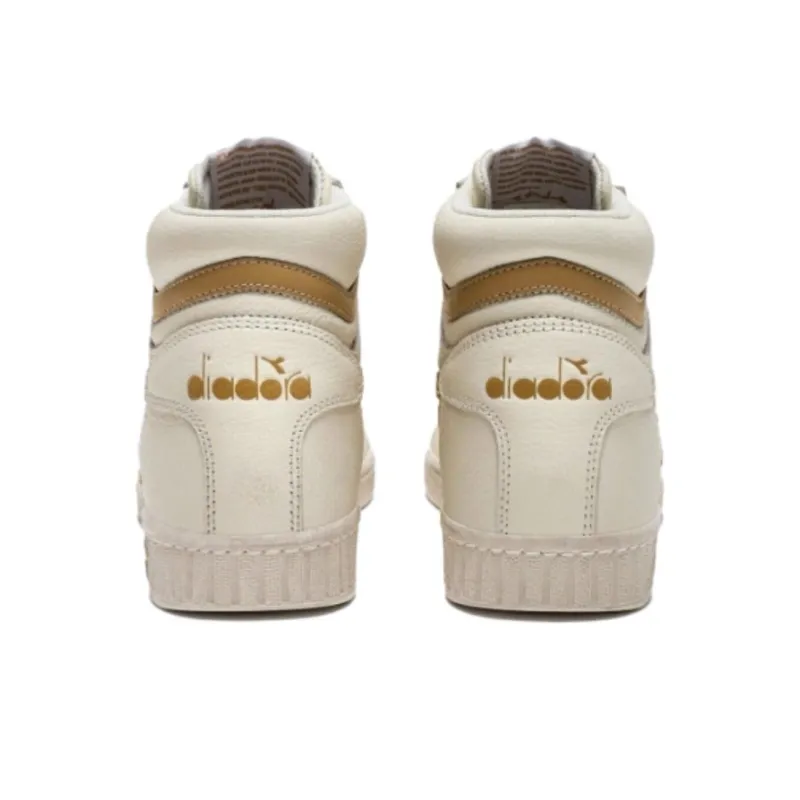 diadora Game L High Waxed Suede Pop 'White Calendula'-3