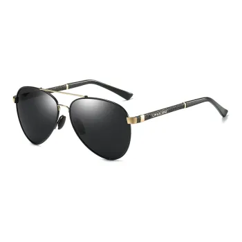 Thunder Pailong Alloy Aviator Sunglasses Men's Black Gold / Black Silver / Gold / Silver / Grey
