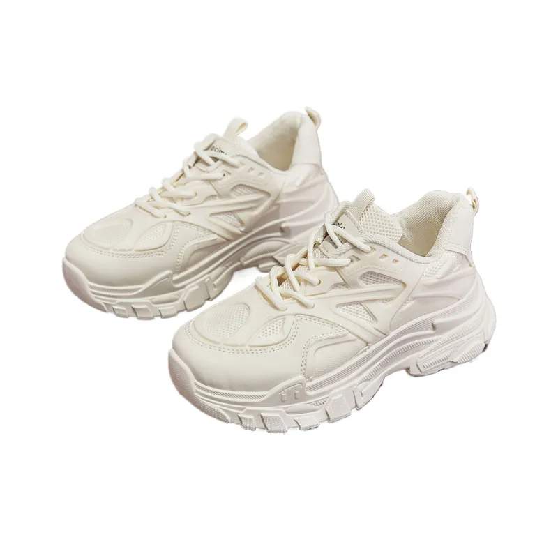 Medd Height Increasing Balance Impact Resistant Support Lightweight Breathable Low Top Chunky Sneakers Women's-23