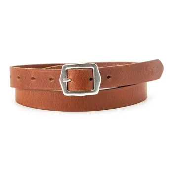 Levi’s Logo Decoration Pin Buckle Leather Belts Women's Brown Width: 2.5cm