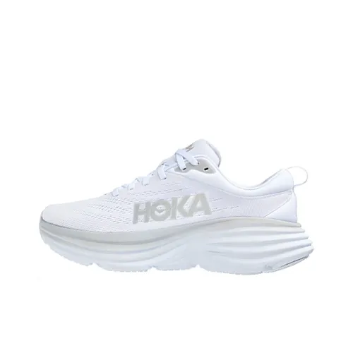 HOKA ONE ONE Bondi 8 Running Shoes Women's Low-Top White