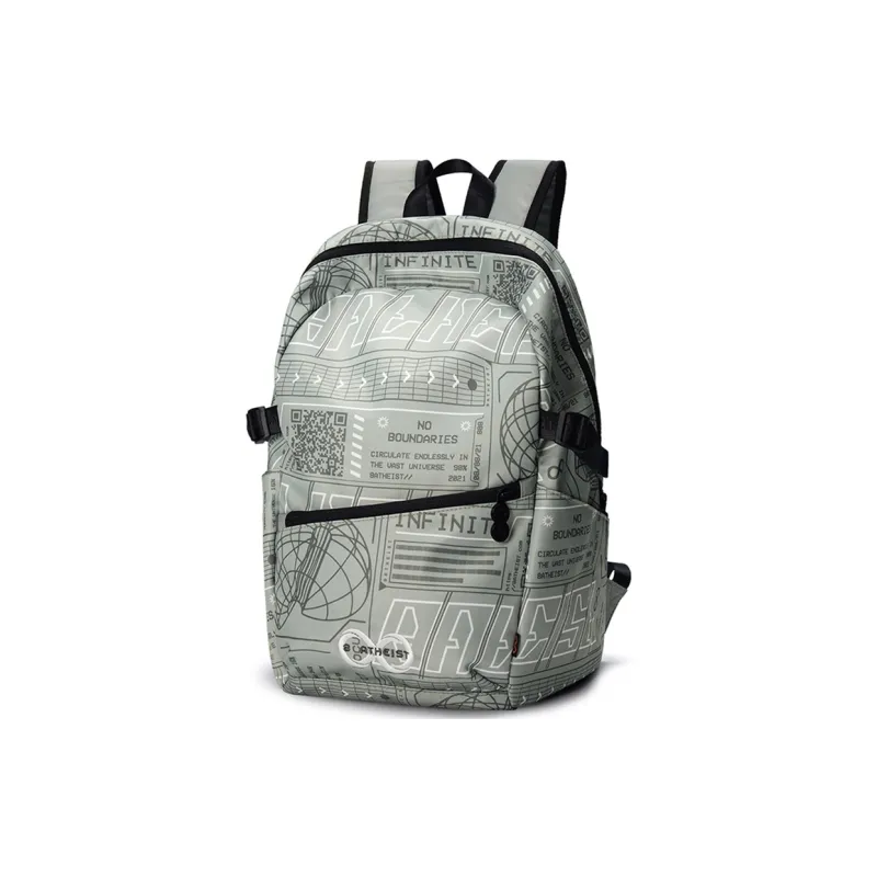8atheist Polyester Students Backpack Laptop Bag Regular Unisex Starry White-10