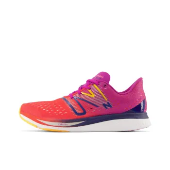 New Balance FuelCell SuperComp Pacer Shock Absorbers Low Top Running Shoes Women's Red Purple Color