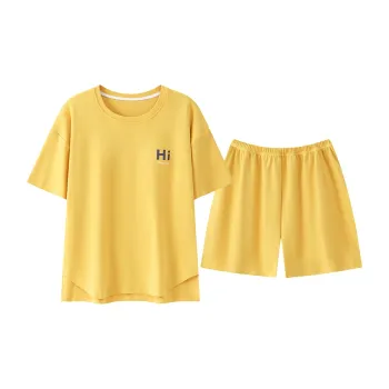 GOSO Pajama Set Women's Yellow Shades