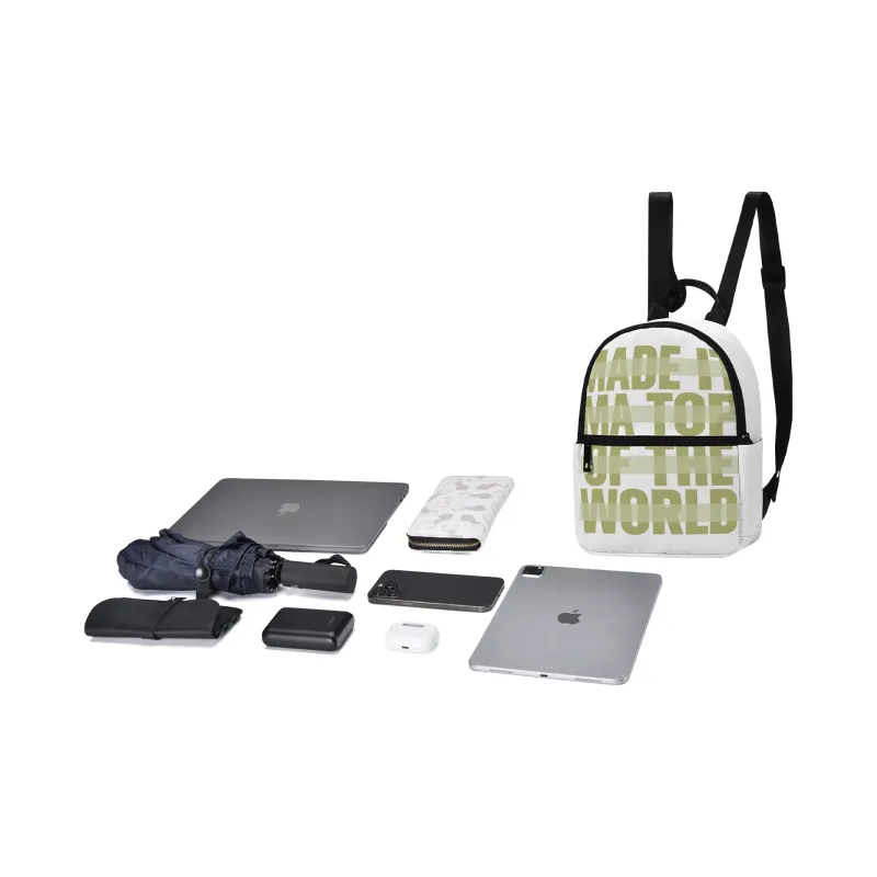 Soundbyte Polyester Backpack Mini Unisex Green-3
