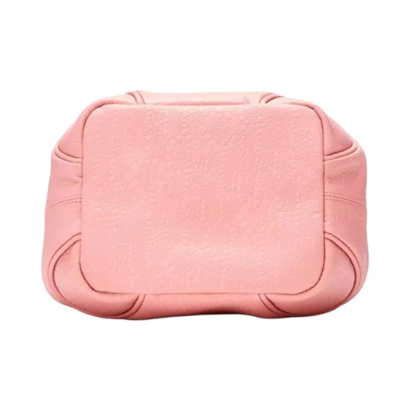 Laurence & Chico Top Grain Cow Leather Handbag Medium Size Women's Dusty Pink-2