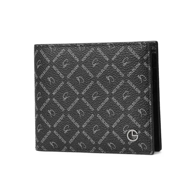 GOLDLION PVC Wallet Men's Black-1