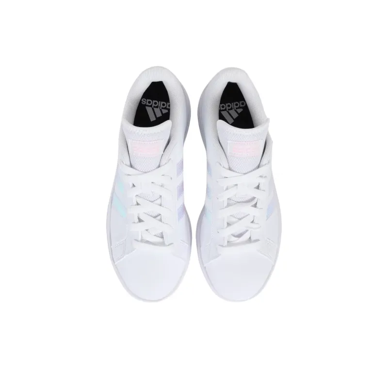 Adidas Grand Court Base 2.0 Durable Breathable Low-Top Skateboard Shoes Women's White-4