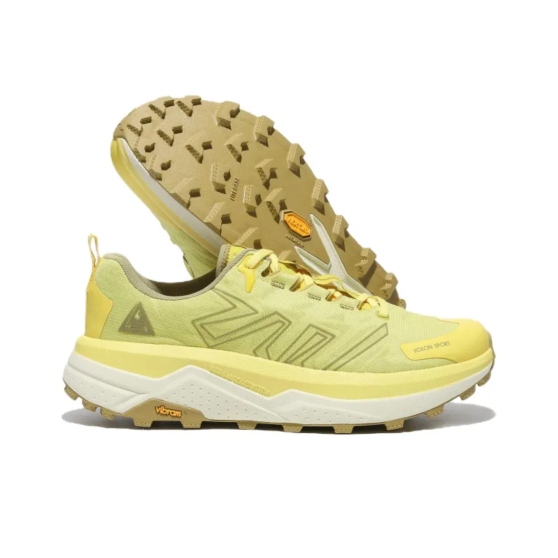 KOLON SPORT Anti Slip Wear Resistant Low Top Running Shoes Unisex Yellow White-3