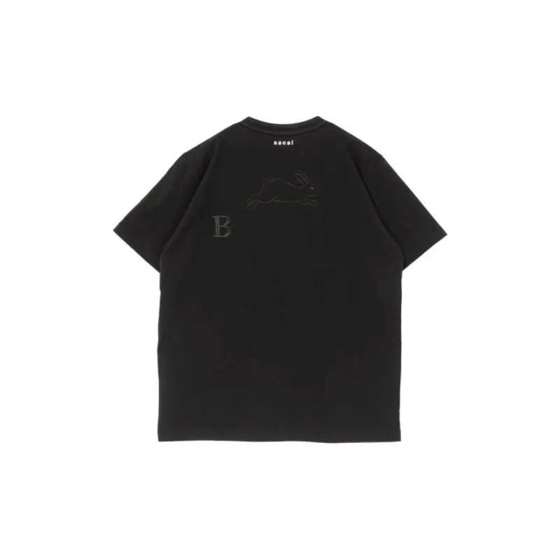 Sacai x BUNNEY X Eugene Whang T Shirt Unisex Black-1