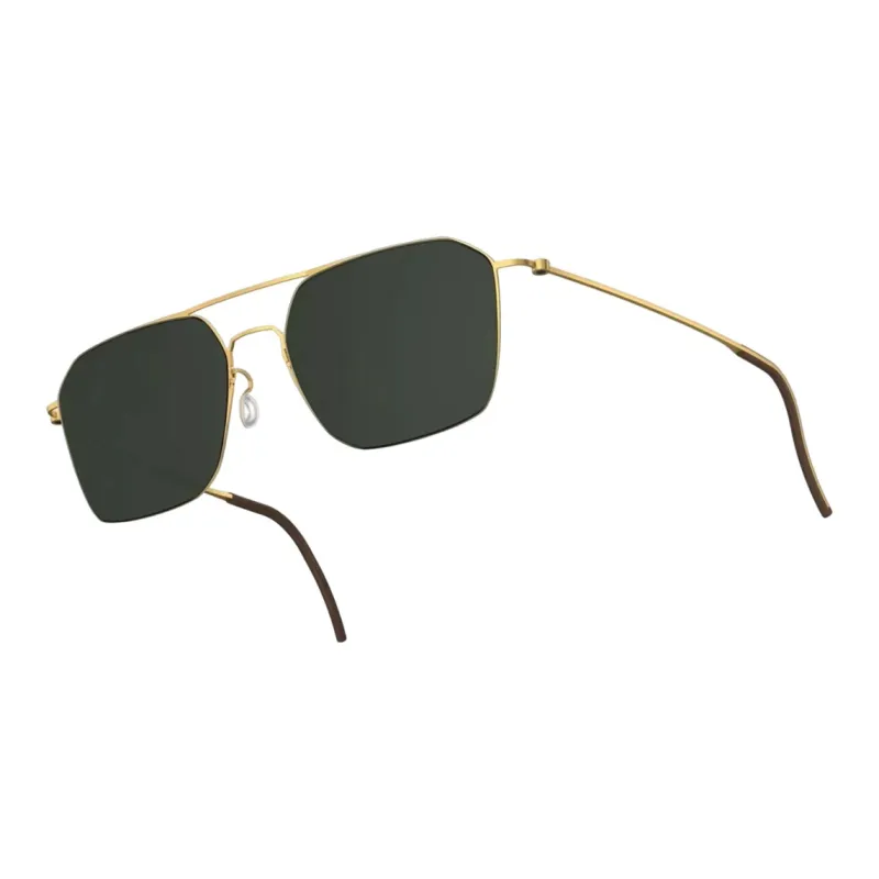 LINDBERG Aviator Sunglasses Unisex Gold-1