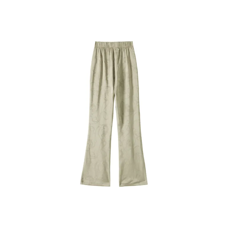 0571 Family Casual Pants Women's Yellow Green-1