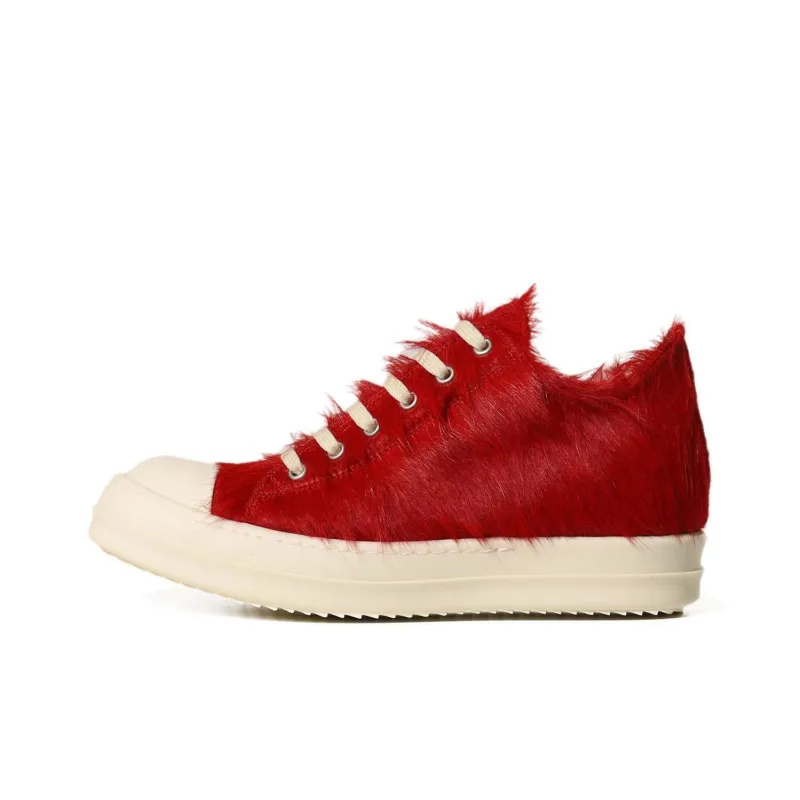 RICK OWENS Fur-design Sneakers-0