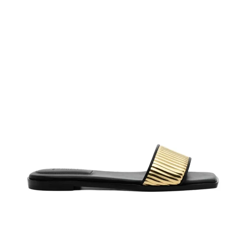 Simkhai Carter Leather Slides-1