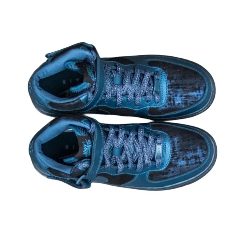 Nike Air Force 1 Mid '07 Prm Metallic Armory Navy Women's-4