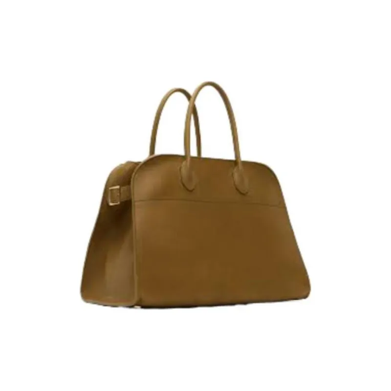 THE ROW Margau Leather Tote Bag Shopping Bag Handbag Women's Moss-2