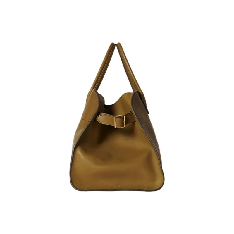 THE ROW Margau Leather Tote Bag Shopping Bag Handbag Women's Moss-3