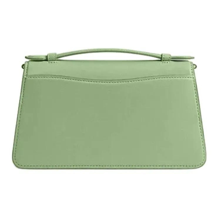 COACH Cow Leather Portable Crossbody Bag, Shoulder Bag Medium Size Women's Light Pistachio-2