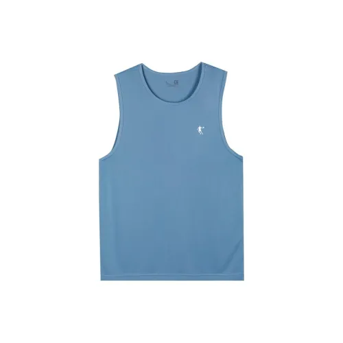 QIAODAN Tank Tops Men Soft Gray Blue