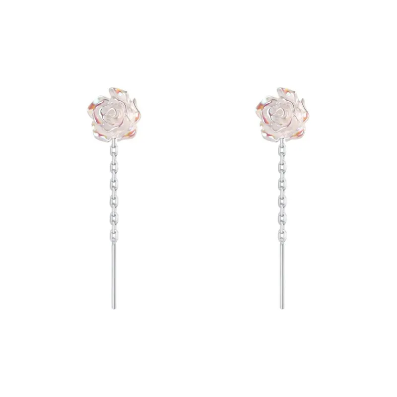 ERROR S925 Silver Drop Earrings Women's-0
