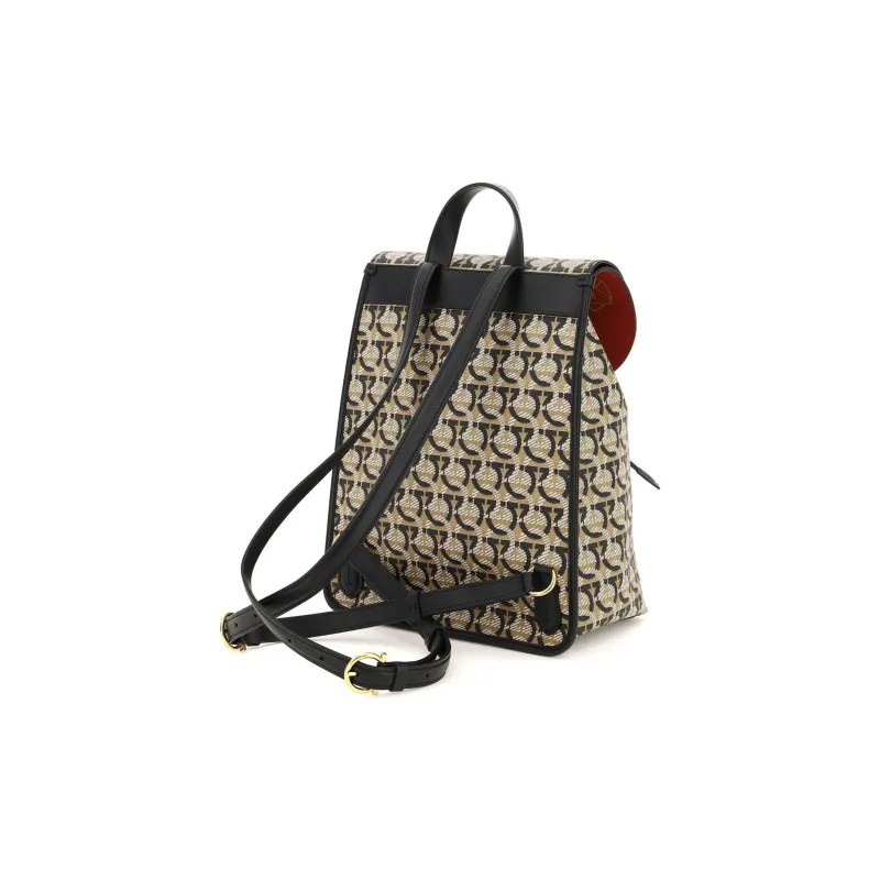 FERRAGAMO Fabric Backpack Unisex Multicolor-1