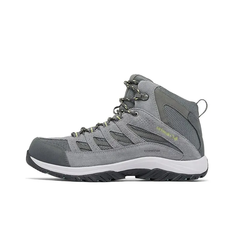 Columbia Cushioning Waterproof Mid Top Trail Running Shoes Men's Gray-0