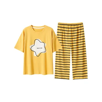 GOSO Pajama Set Women's Yellow Shades