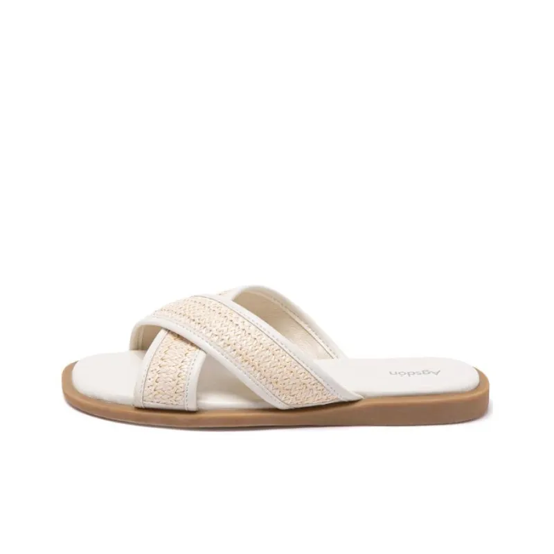 AGSDON Quiet Slide Slippers 1.5cm Women's-4