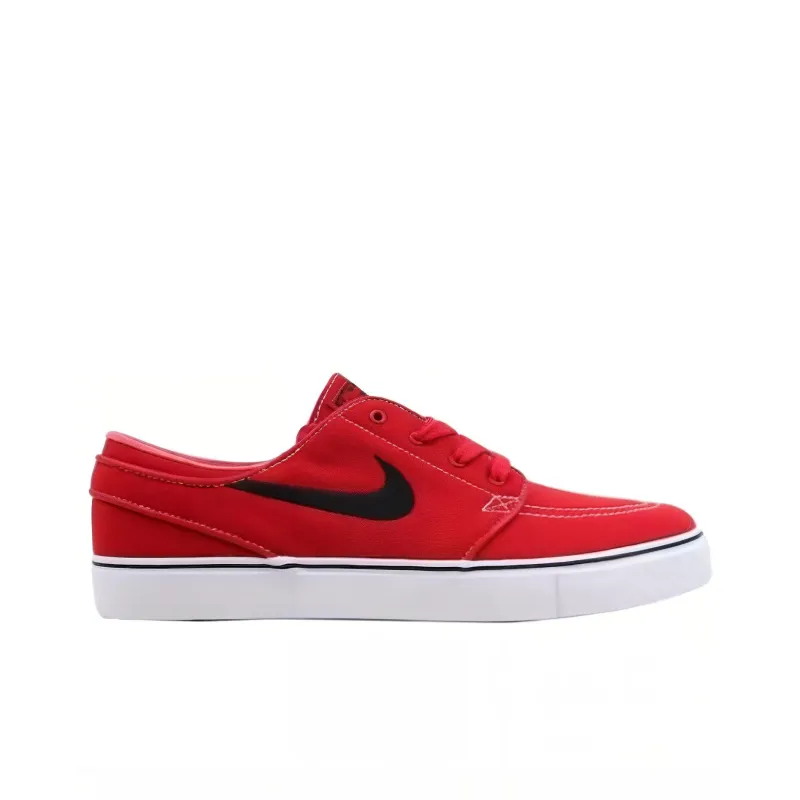 Nike SB Stefan Janoski Zoom Canvas Cushioning, Wear Resistant Low Top Skateboard Shoes Unisex Red Black-1