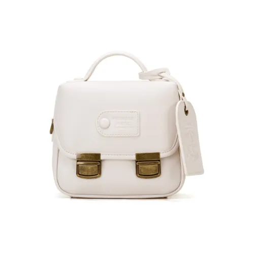 VANWALK PU Handbag Shoulder Bag Crossbody Bag Women's Milk White/Bar Fruit Brown