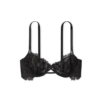 Victoria's Secret PINK DREAM ANGELS Wicked Unlined Boho Floral Ery Be Bra/B Bra Women's Black