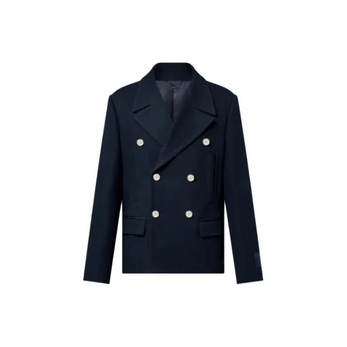 LOUIS VUITTON Cotton-Blend Pea Coat
