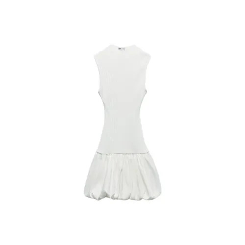 ZARA Sleeveless Dresses Women's White