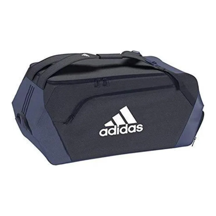 Adidas Polyester Handbag Backpack Unisex Pure Black & Navy Blue-3