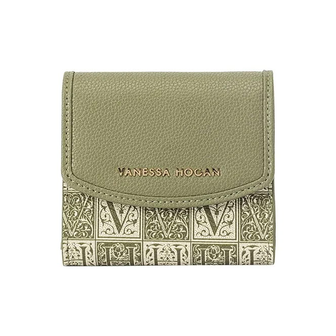 VANESSA HOGAN Cow Leather Premium Vintage Clutch Coin Purse Card Holder Unisex-1