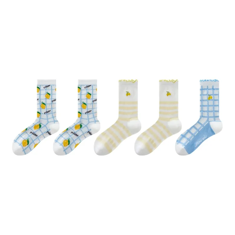 Ordifen Mid Calf Socks Women's 5 Pack-1